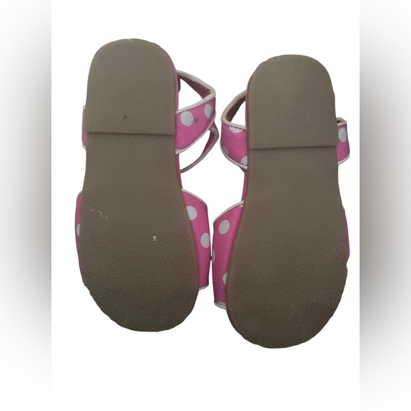 Joe fresh pink polka dot sandals size 10 - Picture 3 of 3